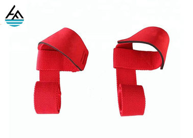 Κίνα Κόκκινο περικάλυμμα καρπών Weightlifting με το βρόχο αντίχειρων, λουριά Bodybuilding υποστήριξης καρπών εργοστάσιο