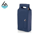 Polyester Bottle Cooler Bag 2 Bottle Neoprene Tote Bag Opener For Travel Party